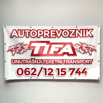 Reklamna cerada – Autoprevoznik Tifa
