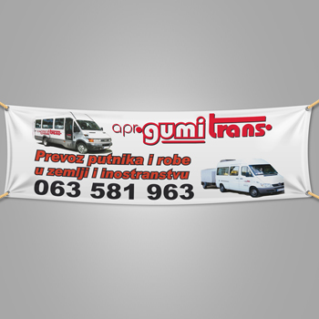 Reklamna cerada prevoznika Gumitrans