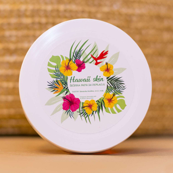Samolepljive etikete za tegle Hawaii skin šećerna pasta za depilaciju